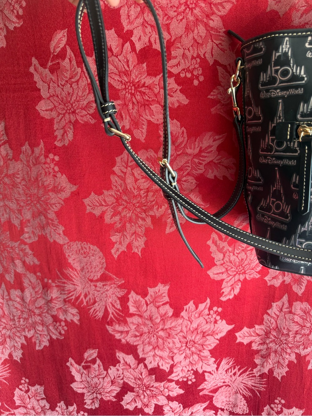 Dooney & Bourke Disney World 50th anniversary Zipper tote w/ strap - Picture 11 of 14